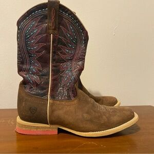 Ariat Vaquera Western Boots Square Toe Size 6.5 Women’s